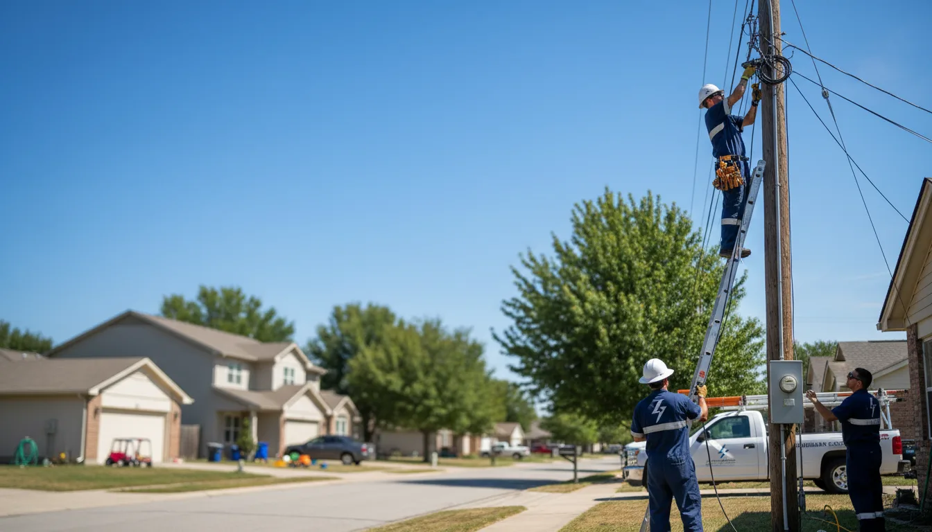 Residential electrician providing installation services in Chula, GA